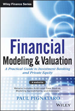 Financial Modeling and Valuation. A Practical Guide to Investment Banking and Private Equity