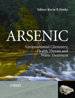 Arsenic. Environmental Chemistry, Health Threats and Waste Treatment