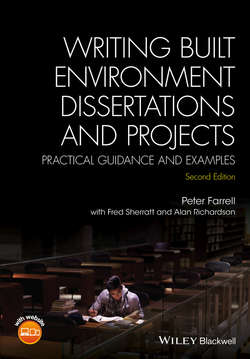 Writing Built Environment Dissertations and Projects. Practical Guidance and Examples