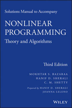 Solutions Manual to accompany Nonlinear Programming. Theory and Algorithms