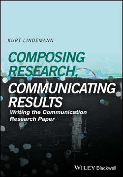 Composing Research, Communicating Results. Writing the Communication Research Paper