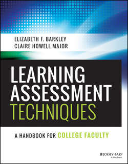 Learning Assessment Techniques. A Handbook for College Faculty