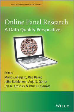 Online Panel Research. A Data Quality Perspective