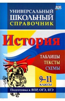 История. 9-11 классы. Таблицы, тексты, схемы. Универсальный школьный справочник