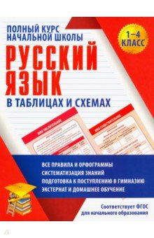 Русский язык. 1-4 классы. Полный курс начальной школы в таблицах