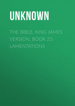 The Bible, King James version, Book 25: Lamentations