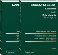 Kodeks cywilny. Komentarz. Tom 4 i 5. Zobowiązania. Część szczegółowa