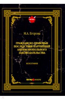 Гражданско-правовые последствия нарушений антимонопольного законодательства