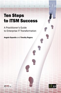 Ten Steps to ITSM Success