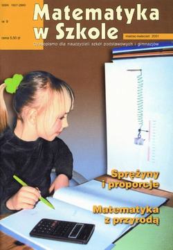 Matematyka w Szkole. Czasopismo dla nauczycieli szkół podstawowych i gimnazjów. Nr 9