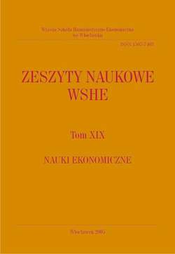 Zeszyty Naukowe WSHE, t. XIX, Nauki Ekonomiczne