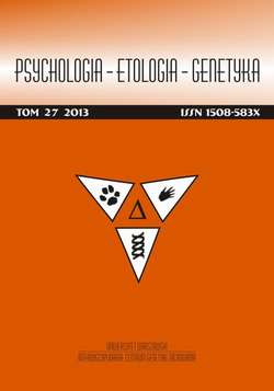 Psychologia-Etologia-Genetyka nr 27/2013