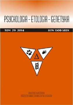 Psychologia-Etologia-Genetyka nr 29/2014