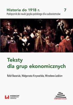 Historia do 1918 r. Teksty dla grup ekonomicznych