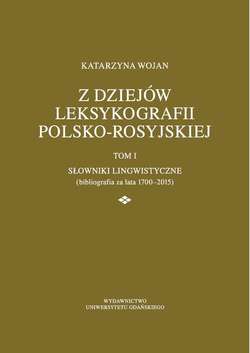 Z dziejów leksykografii polsko-rosyjskiej