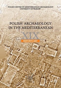 Polish Archaeology in the Mediterranean 19