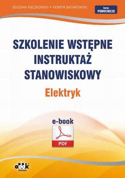 Szkolenie wstępne Instruktaż stanowiskowy Elektryk