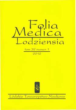 Folia Medica Lodziensia t. 39 z. 1/2012