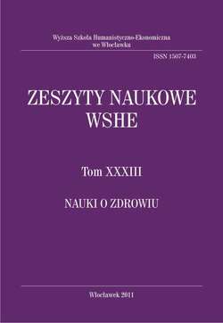 Zeszyty Naukowe WSHE, t. XXXIII, Nauki o Zdrowiu