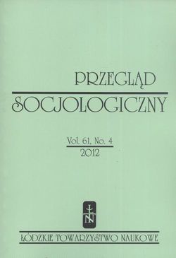 Przegląd Socjologiczny t. 61 z. 4/2012