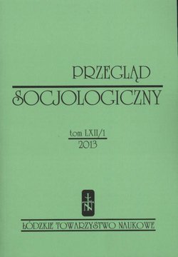Przegląd Socjologiczny t. 62 z. 1/2013