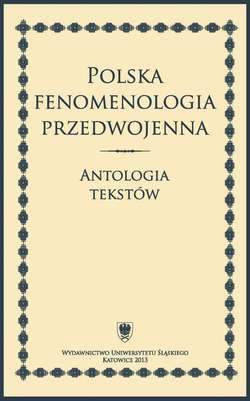 Polska fenomenologia przedwojenna