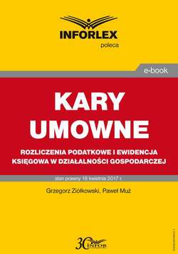 KARY UMOWNE rozliczenia podatkowe i ewidencja księgowa w działalności gospodarczej