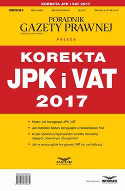 Korekta JPK i VAT 2017