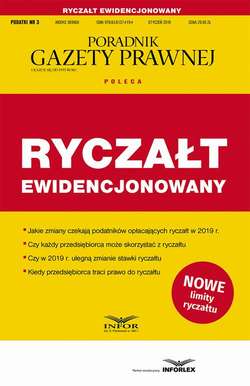 Ryczałt ewidencjonowany Podatki 3/2019