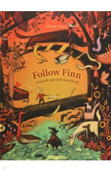 Follow Finn : A search-and-find maze book