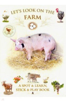 Let's Look On Farm (+ 30 reusable stickers)