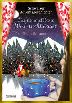 Die himmelblaue Weihnachtstasse