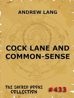 Cock Lane And Common-Sense