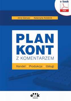 Plan kont z komentarzem – handel, produkcja, usługi (e-book)