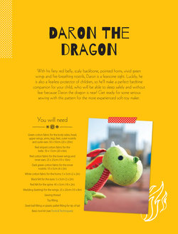 Daron the Dragon Soft Toy Pattern