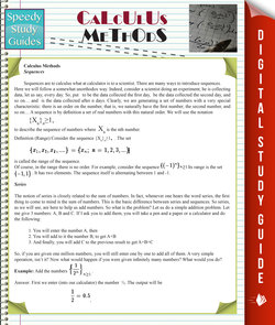 Calculus Methods (Speedy Study Guides)