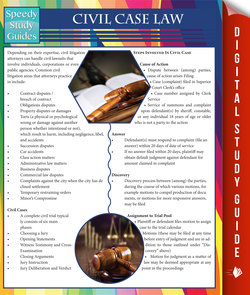 Civil Case Law (Speedy Study Guides)