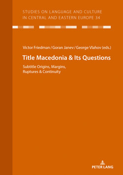Macedonia &amp; Its Questions