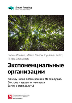 Краткое содержание книги: Экспоненциальные организации: почему новые организации в 10 раз лучше, быстрее и дешевле, чем ваша (и что с этим делать). Салим Исмаил, Майкл Мэлоун, Юри ван Геест