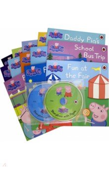Peppa Pig Paperback & CD Collection (13 books +2D)