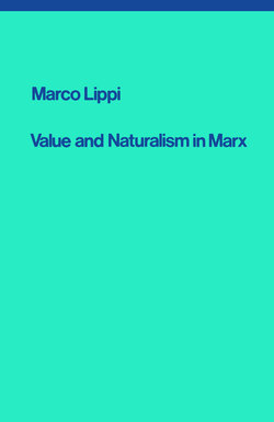 Value and Naturalism in Marx