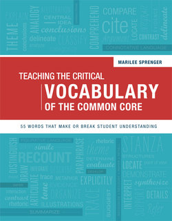 Teaching the Critical Vocabulary of the Common Core