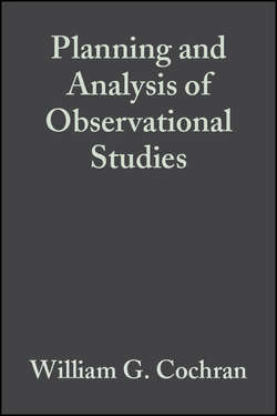 Planning and Analysis of Observational Studies