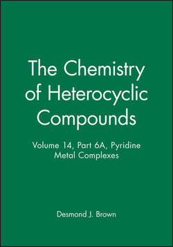 The Chemistry of Heterocyclic Compounds, Pyridine Metal Complexes