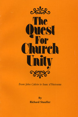 The Quest for Church Unity