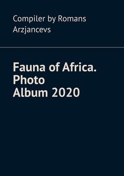 Fauna of Africa. Photo Album 2020