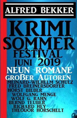 Sommer Krimi Festival Juni 2019 - Neun Romane großer Autoren