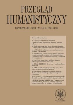 Przegląd Humanistyczny 2016/3 (454)