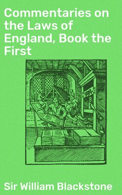 Commentaries on the Laws of England, Book the First