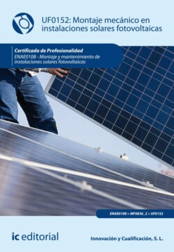 Montaje mecánico en instalaciones solares fotovoltaicas. ENAE0108